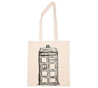 Enigmae Doctor Who Public Call Box Reutilizable Compras Tienda de Comestibles Algodón Bolsa Reusable Shopping Bag
