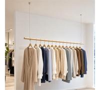 Enigmaire Perchero de Pared para Techo,Perchero de Pared Industrial,Barra Multiusos para Colgar,Percheros de Dormitorio Hechos,Fácil instalación,Ideal para pasillos,aseos y dormitorios