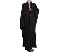 Enigmaire túnica de Monje Budista,Túnica de Monje de meditación,Vestido De Meditación De Túnica Budista De Monje,Shaolin Monje Kung Fu Batas Budista,Lino,para Sentarse en Silencio,Cantar,meditar