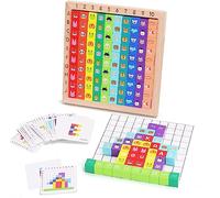 ENIKMOSD Juguetes Educativos Montessori de Madera para niños 3 4 5 6 7 8 años,Juegos educativos matemáticas Contando Letras Animales Colores,Puzzles Números Multiplicar de Madera para niños