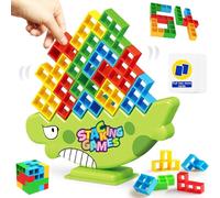 ENIKMOSD Tetra Tower,64 PCS Bloques de Tetris Tower Game,Juegos de apilar para Niños,Juguete de Motricidad y Apilamiento de Equilibrio,Juguetes Educativos Montessori para niños
