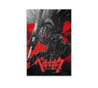 ENILSA Berserk Póster de anime japonés clásico retro póster de lienzo pintura decorativa lienzo póster de pared e imagen artística impresión moderna decoración de dormitorio familiar carteles de 12 x
