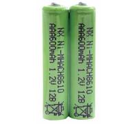 Enix Energies Pilas Recargables NiMH AAA para Teléfonos Inalámbricos, 1.2V 600m