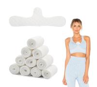 EnixwH 10 Forros De Sujetador De Algodón para Mujer, Sujetador De Algodón Reutilizables, Forros De Sudor Debajo De Senos Transpirable, Almohadilla Absorbente De Sudor para Debajo De Los Senos