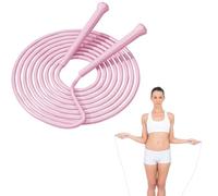 EnixwH Comba Boxeo, Comba de Saltar Niña, Cuerda para Saltar, Cuerda Saltar de Velocidad Profesional con Longitud Ajustable, para Aptitud Física, Perder Peso, Boxeo, Deportes, Cardio (Rosa)