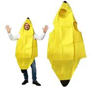 EnixwH Plátano Disfraz Gracioso Adultos Disfraces Disfraz Despedida Soltera Talla Unica Amarillo para Fiestas, Carnaval Disfraces Rendimiento Disfraz Creativos Accesorios Juego Roles Fiesta