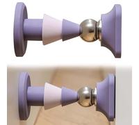 EnixwH Tope De Puerta Magnetico Que No Requiere Taladrar, Topes para Puertas Succión Magnético Decorativo, Tope Puerta Magnetico Adhesivo, Tope Puerta Iman Adhesivo, para Pared O Piso (Púrpura)