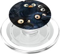 Enjambre, clásico, gótico, Negro, Espeluznante, Cottagecore Raven Crows PopSockets PopGrip para MagSafe