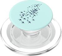 Enjambre de Golondrinas Volando - bandada de pájaros para los Amantes de la Naturaleza PopSockets PopGrip para MagSafe