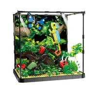 ENJBRICK Juego de construcción de jardín de mariposas botánicas de flores para adolescentes, juego de juguetes de construcción de tanques de insectos para niños y niñas de 12 años en adelante, 1358