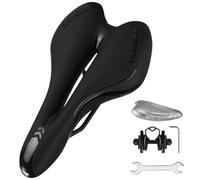 ENJOHOS Sillin Bicicleta MTB, Sillín Bicicleta Muy Comodo, Asiento de Bicicletas Impermeable, Sillin Antiprostatico, Sillín Bicicletas de Carretera Estática Montaña Gravel, Accesorios Bici - Negro