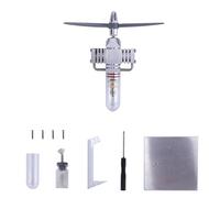 Enjomor Modelo de motor Stirling de pistón libre con cabezal de hélice, modelo de motor Stirling, pantalla técnica precisa para oficina, estudio, laboratorio y amantes de la tecnología, regalo para