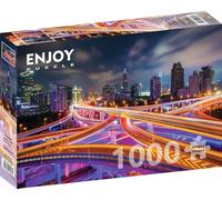ENJOY-1275 - Puzzle de Shanghai Downtown por la noche, 1000 piezas