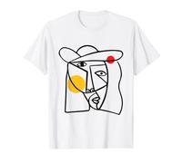 Enjoy Abstract Arts Like Picaso Art Way Graphic Cool Designs Camiseta gráfica económica, Hombre, Blanco, L