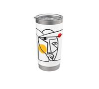 Enjoy Abstract Arts Like Picaso Art Way Graphic Cool Designs Vaso térmico de acero inoxidable de doble pared