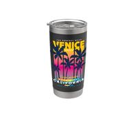 Enjoy Cool California LA Venice Beach Summer Vibes Graphic Vaso térmico de acero inoxidable de doble pared