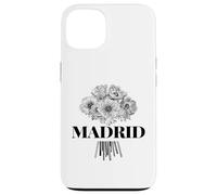 Enjoy Cool Floral Madrid Spain with Flower Bouquet Graphic Carcasa para iPhone 13