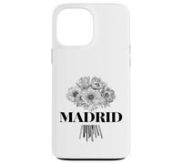 Enjoy Cool Floral Madrid Spain with Flower Bouquet Graphic Carcasa para iPhone 13 Pro MAX