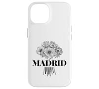 Enjoy Cool Floral Madrid Spain with Flower Bouquet Graphic Carcasa para iPhone 14