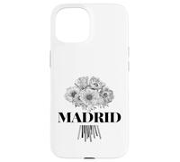 Enjoy Cool Floral Madrid Spain with Flower Bouquet Graphic Carcasa para iPhone 15