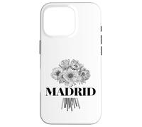 Enjoy Cool Floral Madrid Spain with Flower Bouquet Graphic Carcasa para iPhone 16 Pro