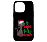 Enjoy Cool Funny Christmas Jolly Cat Novelty Graphic Design Carcasa para iPhone 14 Pro MAX