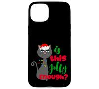 Enjoy Cool Funny Christmas Jolly Cat Novelty Graphic Design Carcasa para iPhone 15 Plus