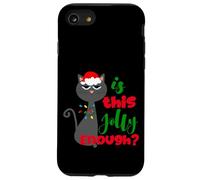 Enjoy Cool Funny Christmas Jolly Cat Novelty Graphic Design Carcasa para iPhone SE (2020) / 7/8
