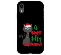 Enjoy Cool Funny Christmas Jolly Cat Novelty Graphic Design Carcasa para iPhone XR