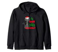 Enjoy Cool Funny Christmas Jolly Cat Novelty Graphic Design Sudadera con Capucha