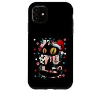 Enjoy Cool Funny Cute Christmas Black Cat Novelty Graphic Carcasa para iPhone 11