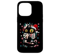 Enjoy Cool Funny Cute Christmas Black Cat Novelty Graphic Carcasa para iPhone 14 Pro MAX