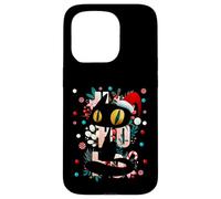 Enjoy Cool Funny Cute Christmas Black Cat Novelty Graphic Carcasa para iPhone 15 Pro