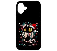 Enjoy Cool Funny Cute Christmas Black Cat Novelty Graphic Carcasa para iPhone 16 Plus