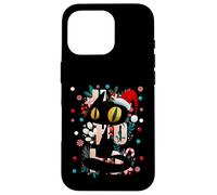 Enjoy Cool Funny Cute Christmas Black Cat Novelty Graphic Carcasa para iPhone 16 Pro