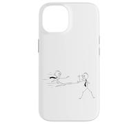 Enjoy Cool Funny Stick Figures Men Fighting Graphic Designs Carcasa para iPhone 14