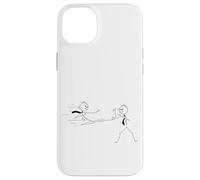 Enjoy Cool Funny Stick Figures Men Fighting Graphic Designs Carcasa para iPhone 14 Plus
