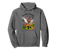 Enjoy Cool Funny Tiger Flying Cartoon, Wild Tiger Graphic Sudadera con Capucha
