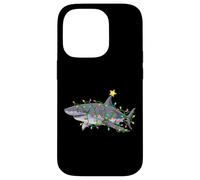 Enjoy Cool Funny Wild Shark In Christmas Decorated Tree Fun Carcasa para iPhone 14 Pro