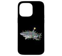 Enjoy Cool Funny Wild Shark In Christmas Decorated Tree Fun Carcasa para iPhone 14 Pro MAX