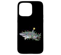 Enjoy Cool Funny Wild Shark In Christmas Decorated Tree Fun Carcasa para iPhone 15 Pro MAX