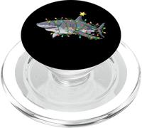 Enjoy Cool Funny Wild Shark In Christmas Decorated Tree Fun PopSockets PopGrip para MagSafe