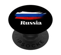 Enjoy Cool Russia Flag Style Novelty Graphic Cool Designs PopSockets PopGrip Adhesivo