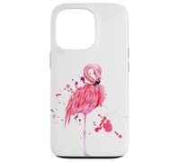 Enjoy Cool Summer Beach Sun with Pink Flamingo Graphic Cute Carcasa para iPhone 13 Pro