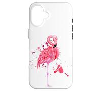 Enjoy Cool Summer Beach Sun with Pink Flamingo Graphic Cute Carcasa para iPhone 16