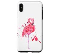 Enjoy Cool Summer Beach Sun with Pink Flamingo Graphic Cute Carcasa para iPhone XS MAX