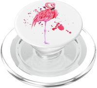 Enjoy Cool Summer Beach Sun with Pink Flamingo Graphic Cute PopSockets PopGrip para MagSafe