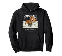 Enjoy Cool Teddy Bear Dollar Show Time Billionaire Club Fun Sudadera con Capucha