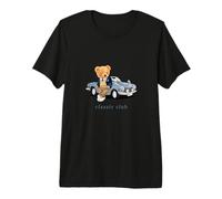Enjoy Cool Teddy Bear with Classic Car Graphic Designs Fun Camiseta Premium