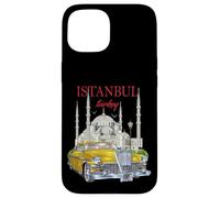 Enjoy Cool Vintage Retro Istanbul Turkey Car Graphic Designs Carcasa para iPhone 15